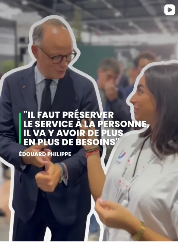 Édouard Philippe sur le stand Unipros : il faut préserver le service à la personne